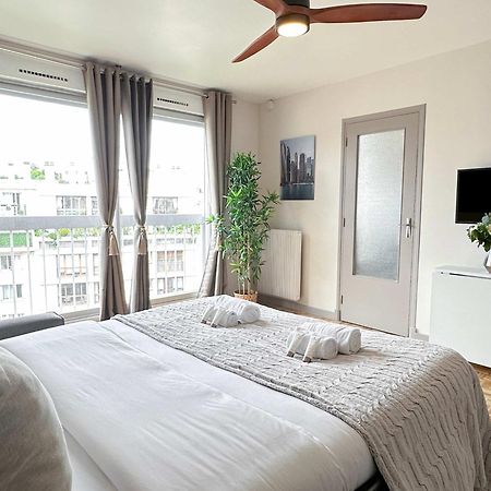 Brand-New Studio With Eiffel Tower View Paris Luaran gambar